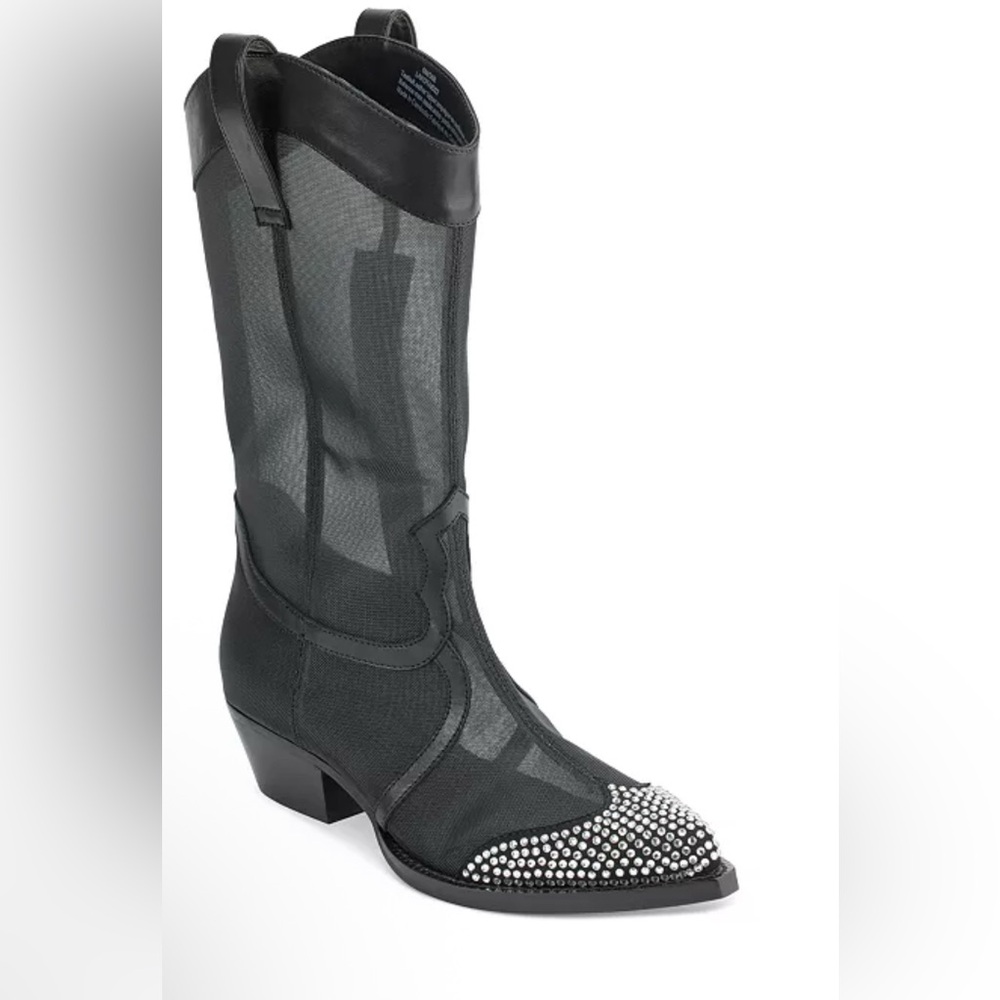 Karl Lagerfeld Paris Women's Lakota Western Boot Ankle